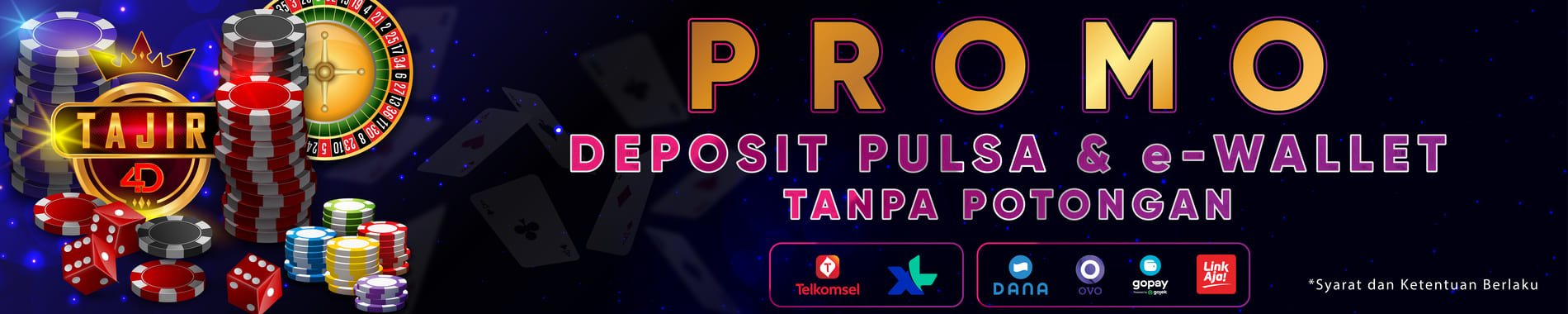 Promo Deposit Judi Online Pulsa Tanpa Potongan